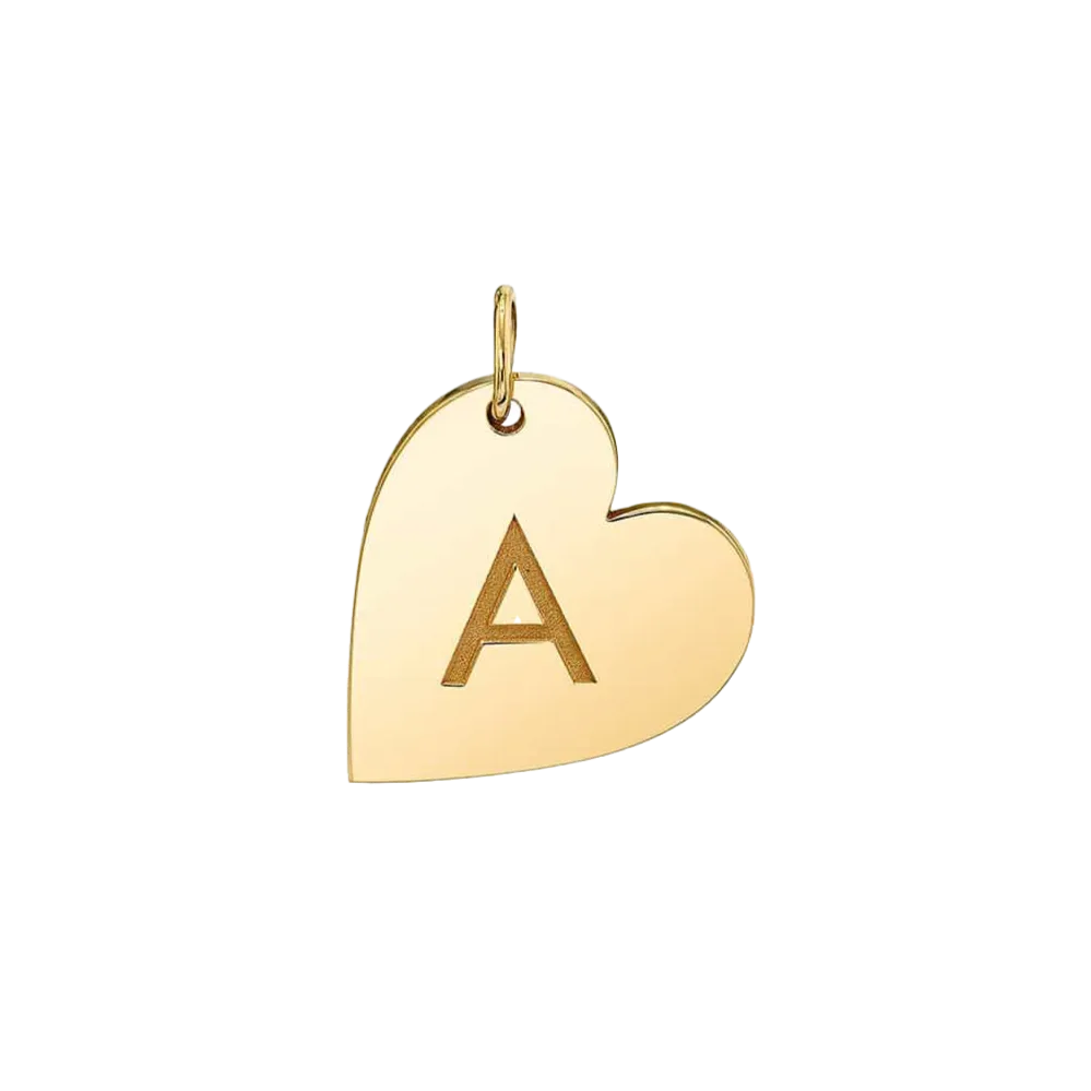 Initial Heart Charm