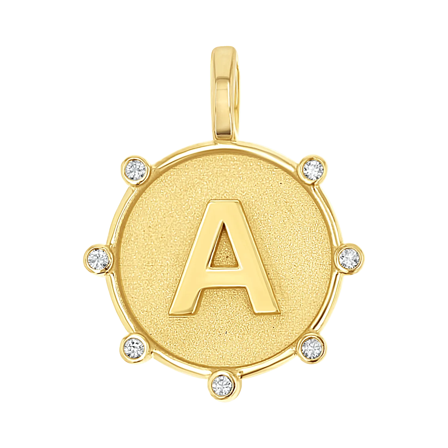 Initial Letter Medallion Charm