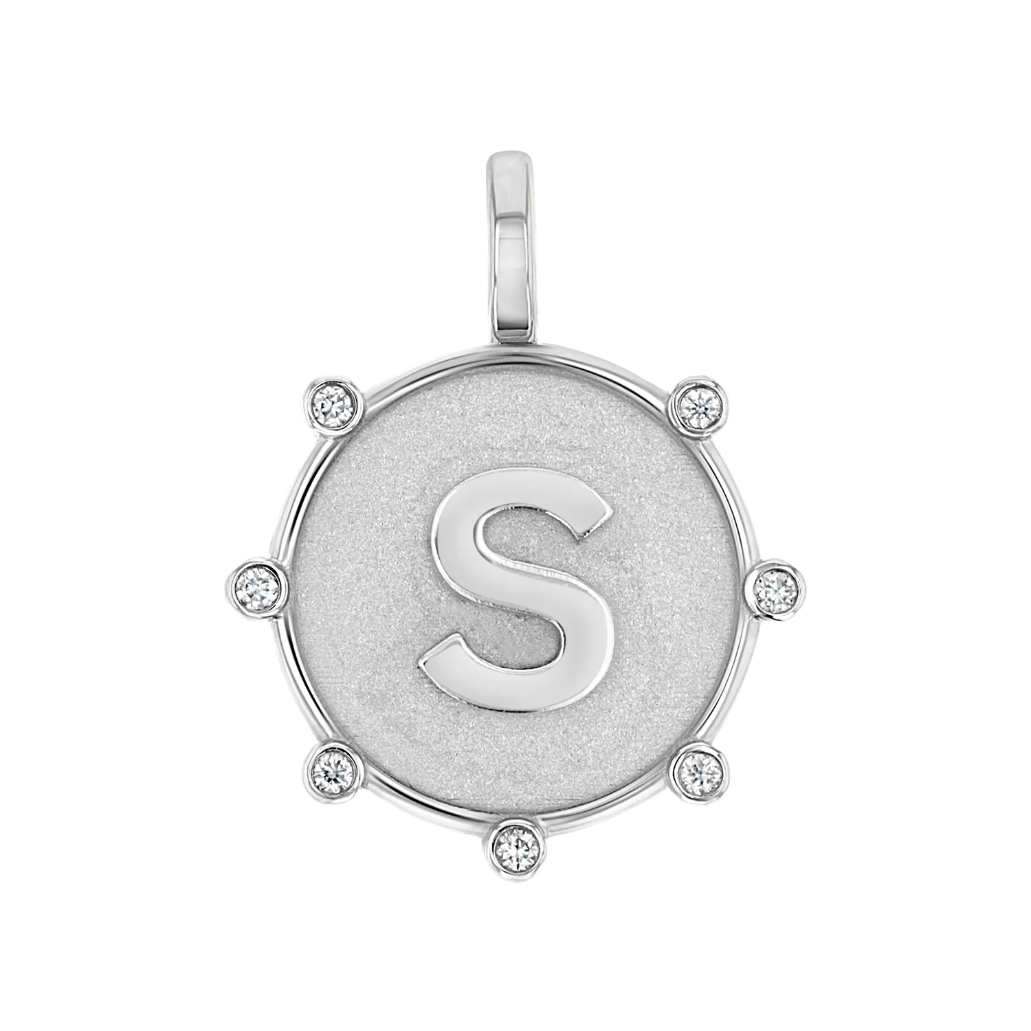 Initial Letter Medallion Charm