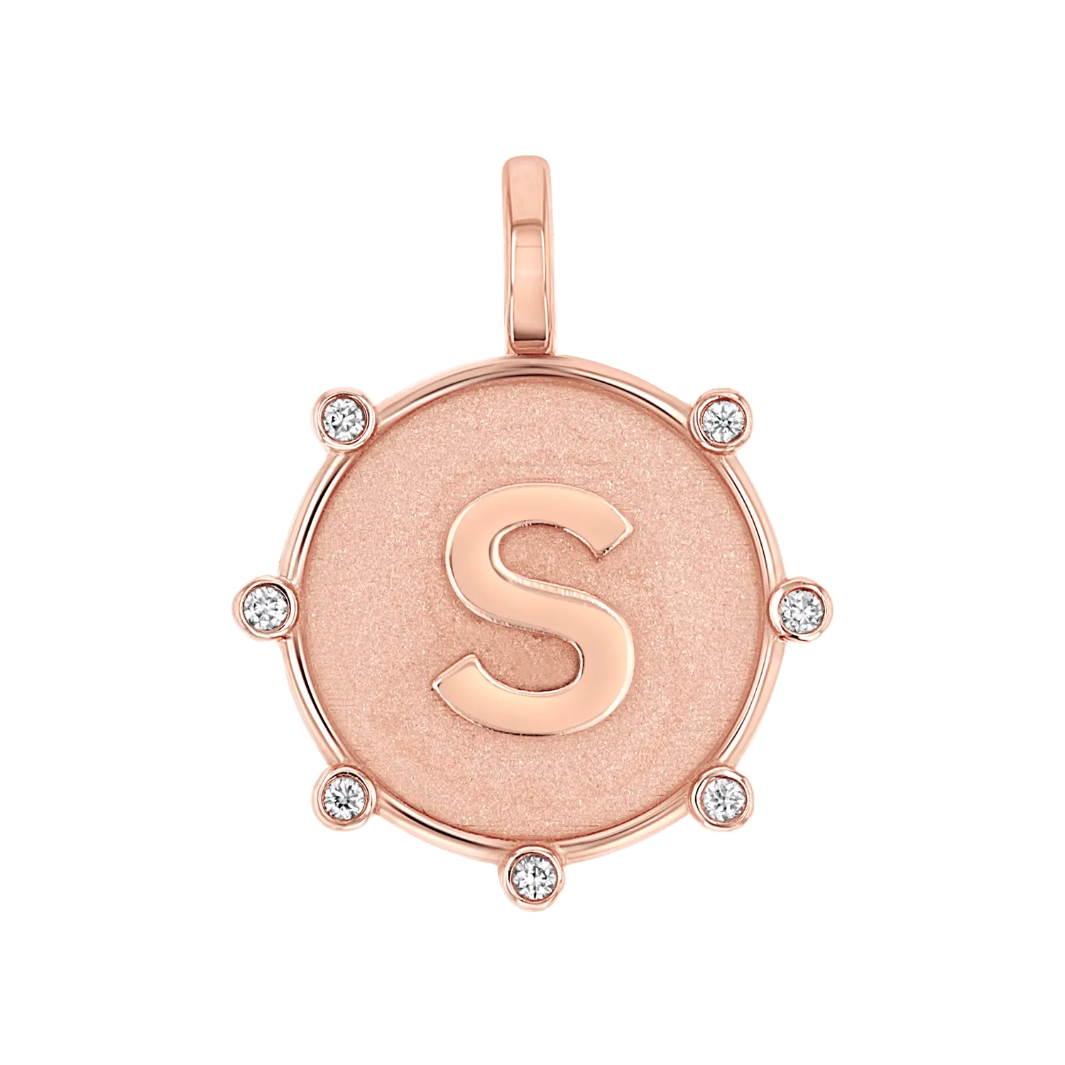 Initial Letter Medallion Charm