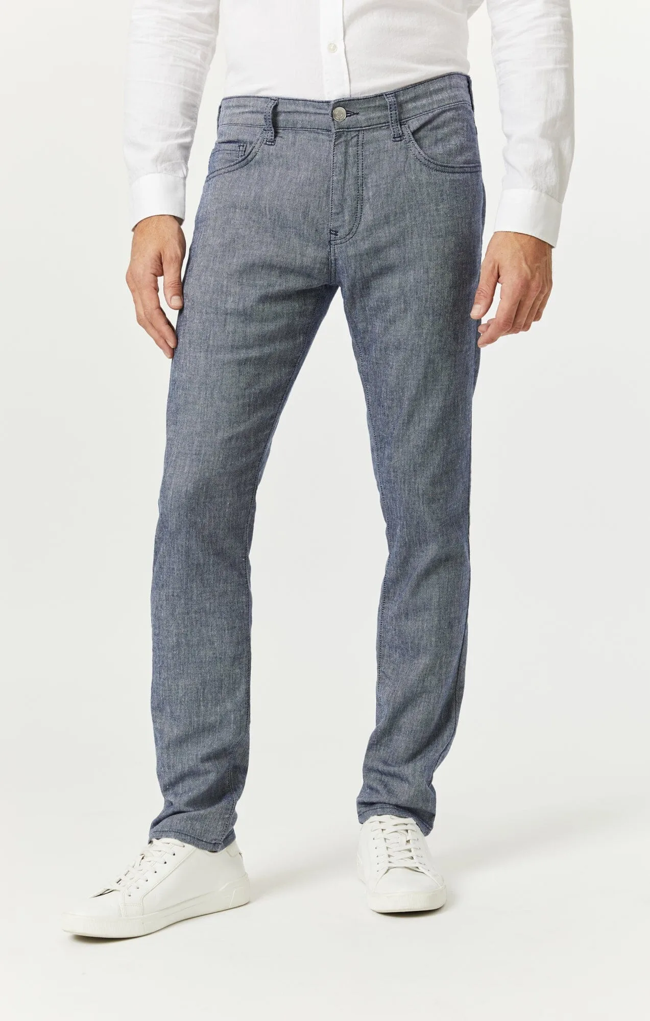 JAKE SLIM LEG IN INDIGO LINEN