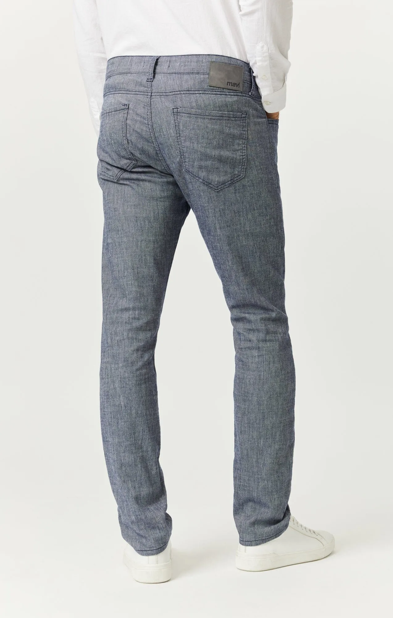 JAKE SLIM LEG IN INDIGO LINEN