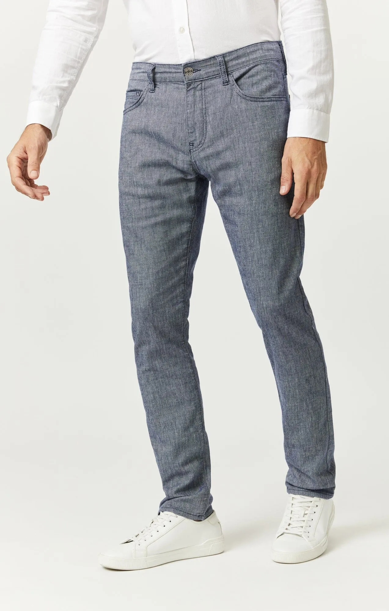 JAKE SLIM LEG IN INDIGO LINEN