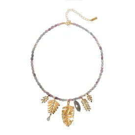 Josephine Beaded Charm Necklace