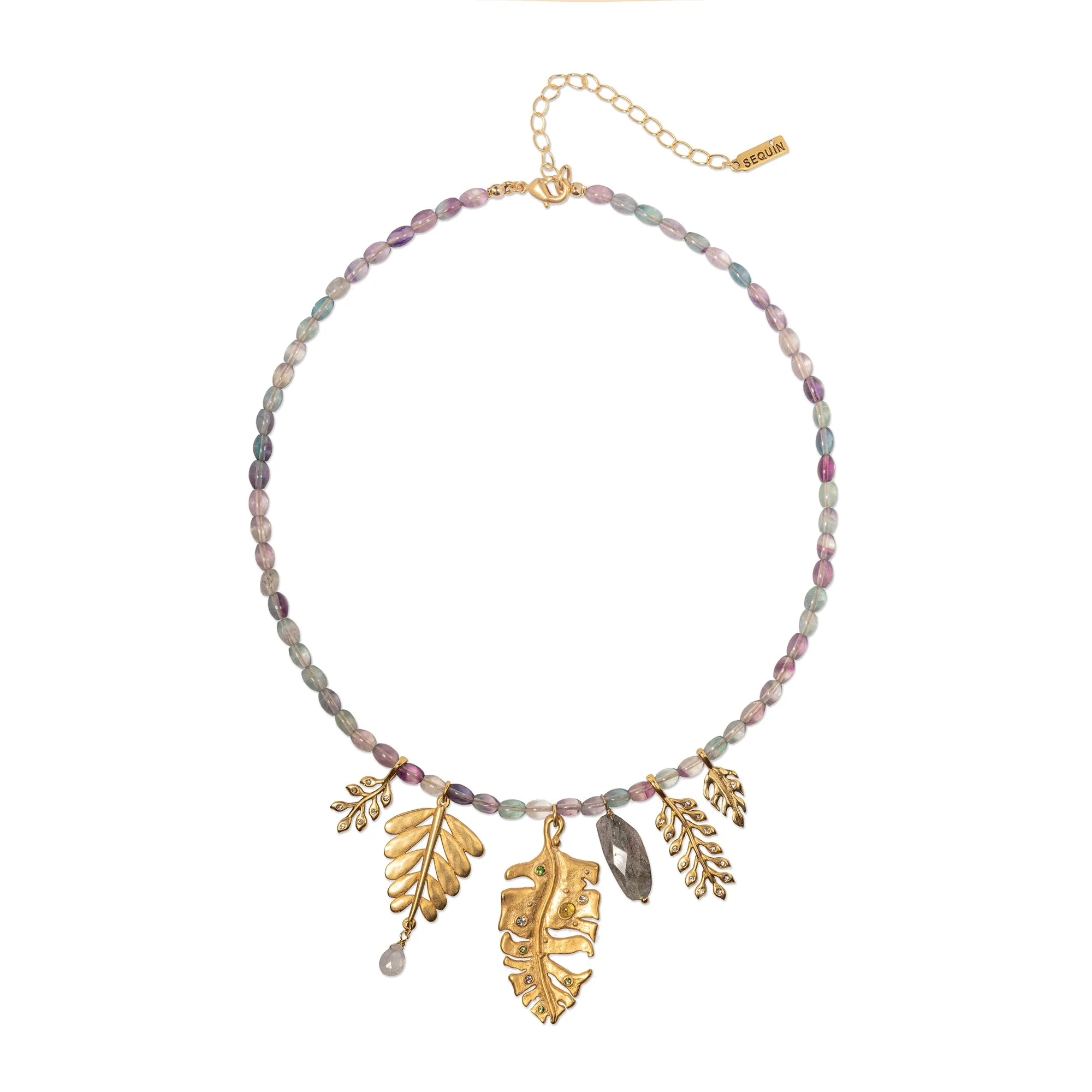 Josephine Beaded Charm Necklace