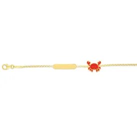 Kids Crab Plate Bracelet