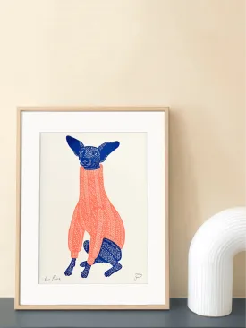 Knit Picker Riso: Artistic Dog Print