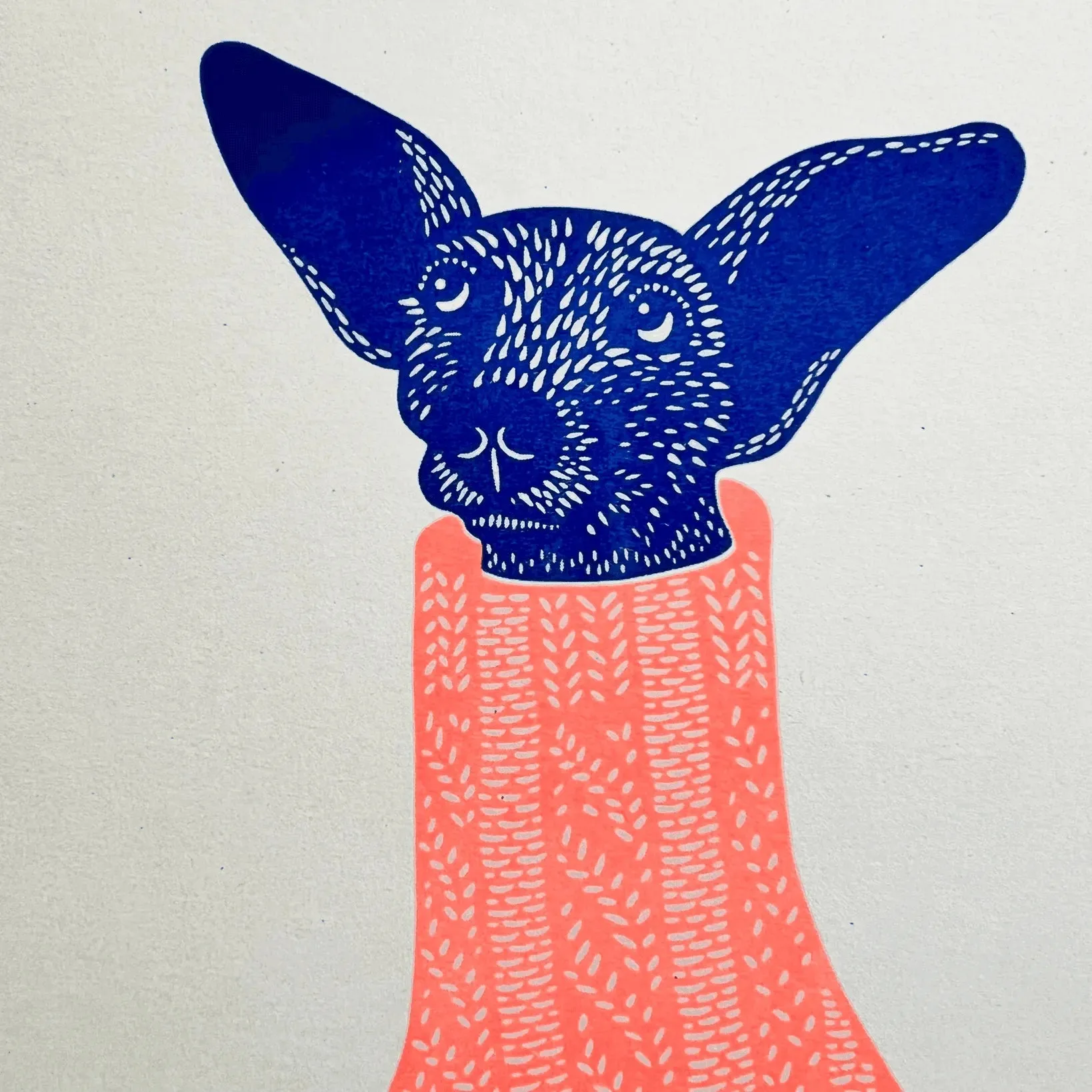 Knit Picker Riso: Artistic Dog Print