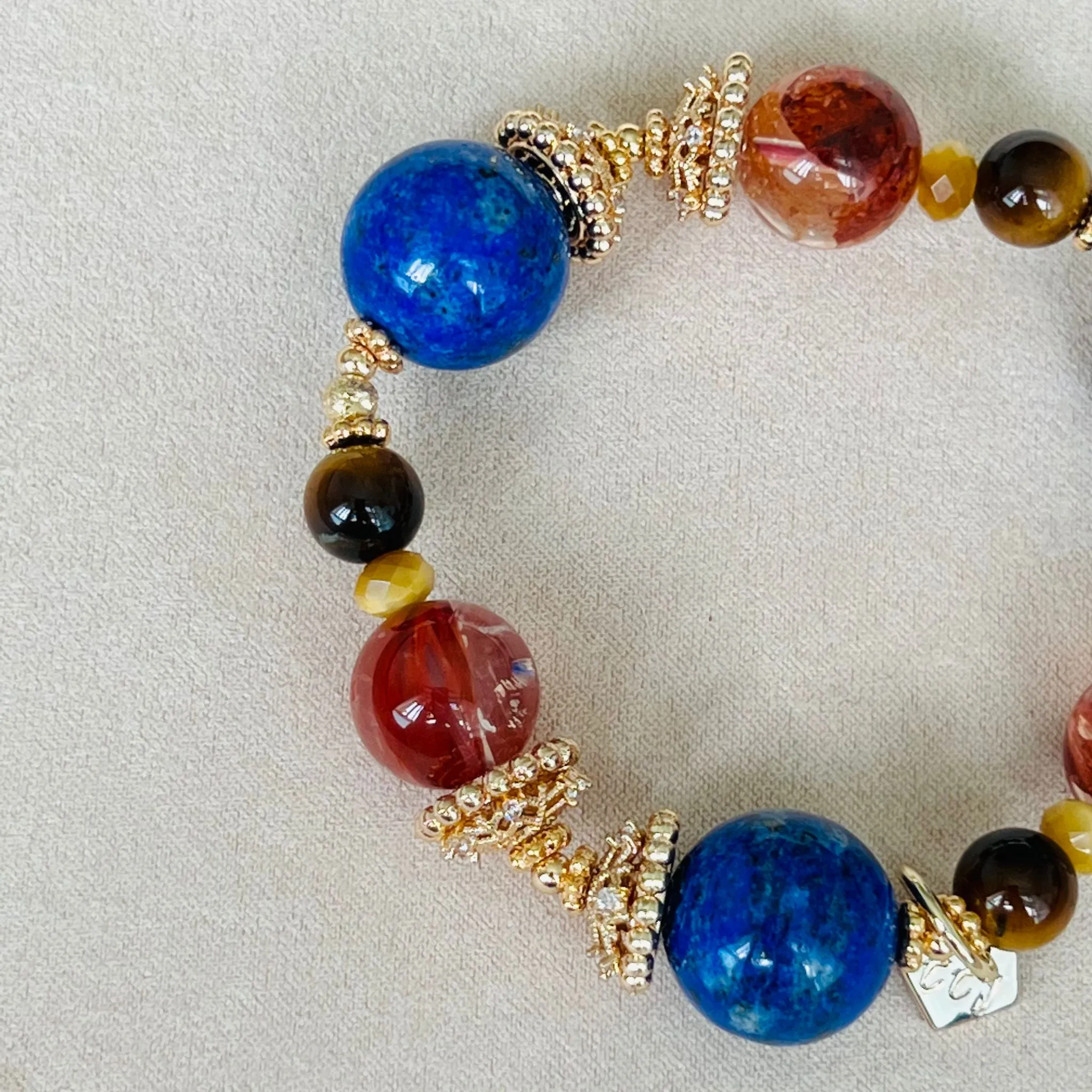 Lapis Lazuli & Tigereye Bracelet