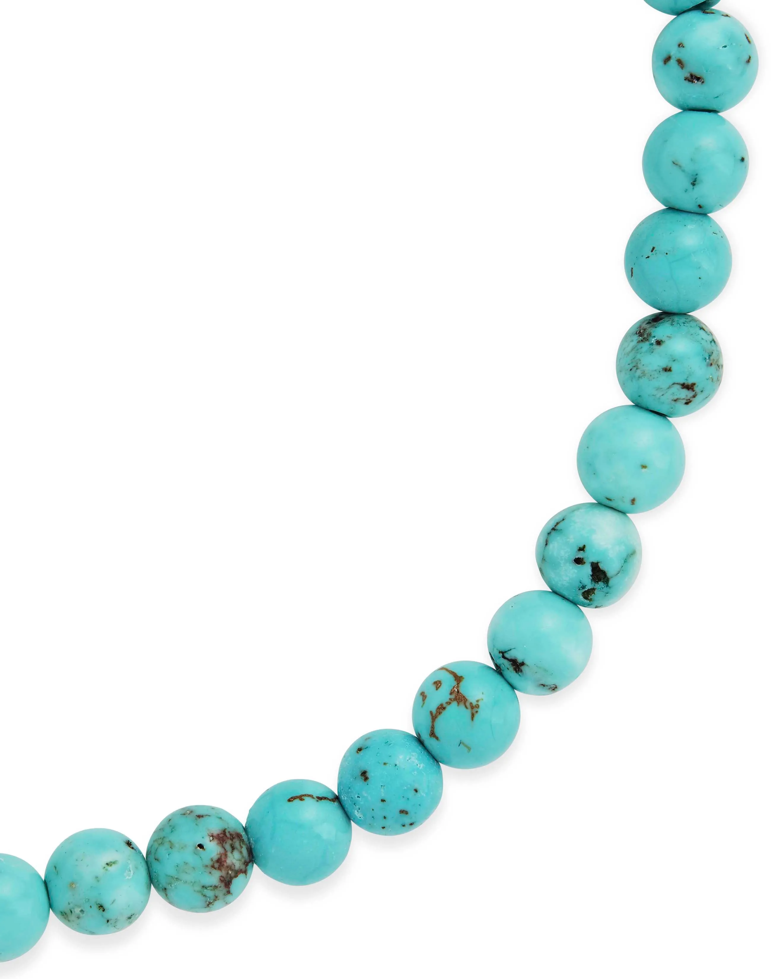 Light Turquoise Beaded Stretch Bracelet