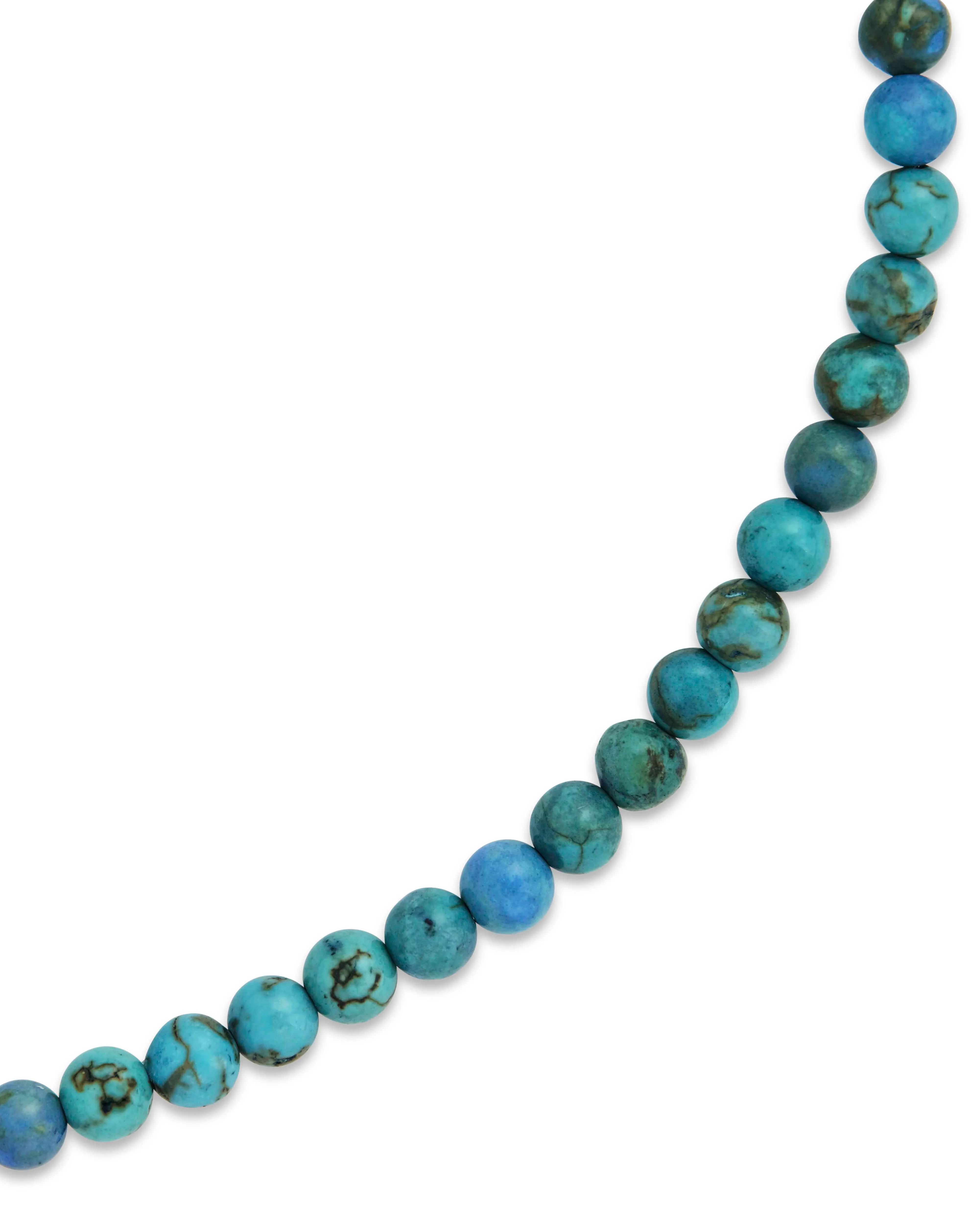 Light Turquoise Beaded Stretch Bracelet