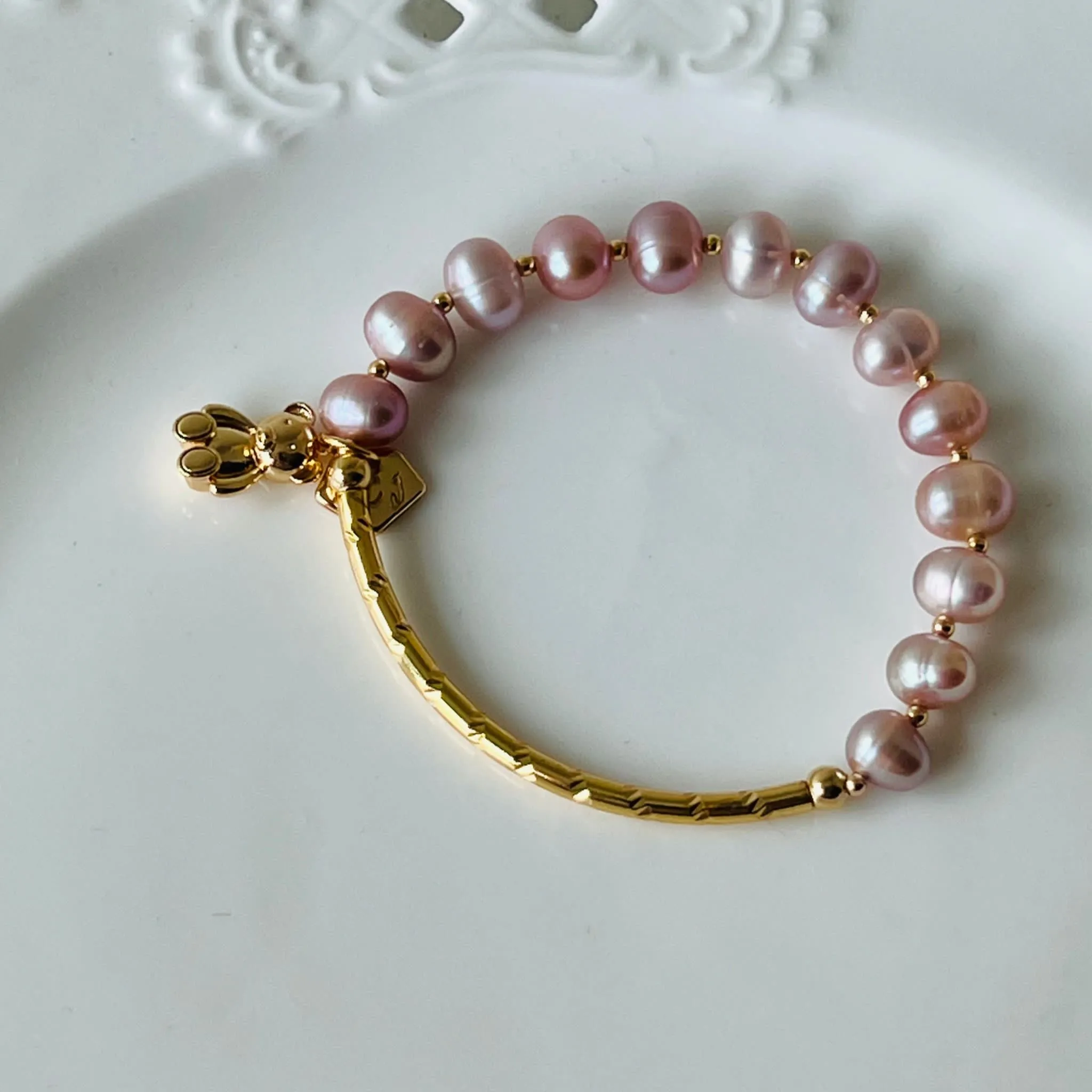 Lilac Pearl Baby Diadem Bracelet