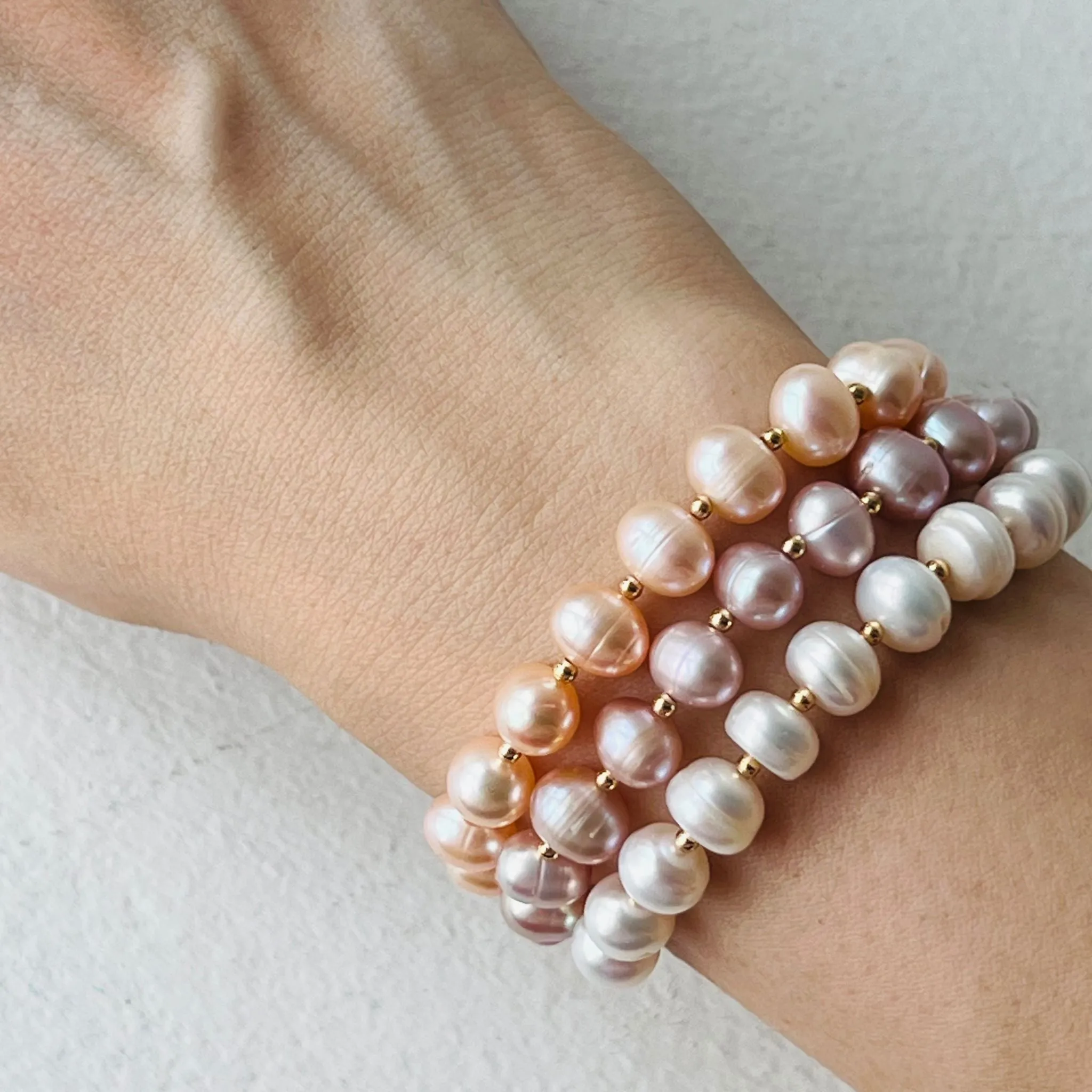 Lilac Pearl Baby Diadem Bracelet