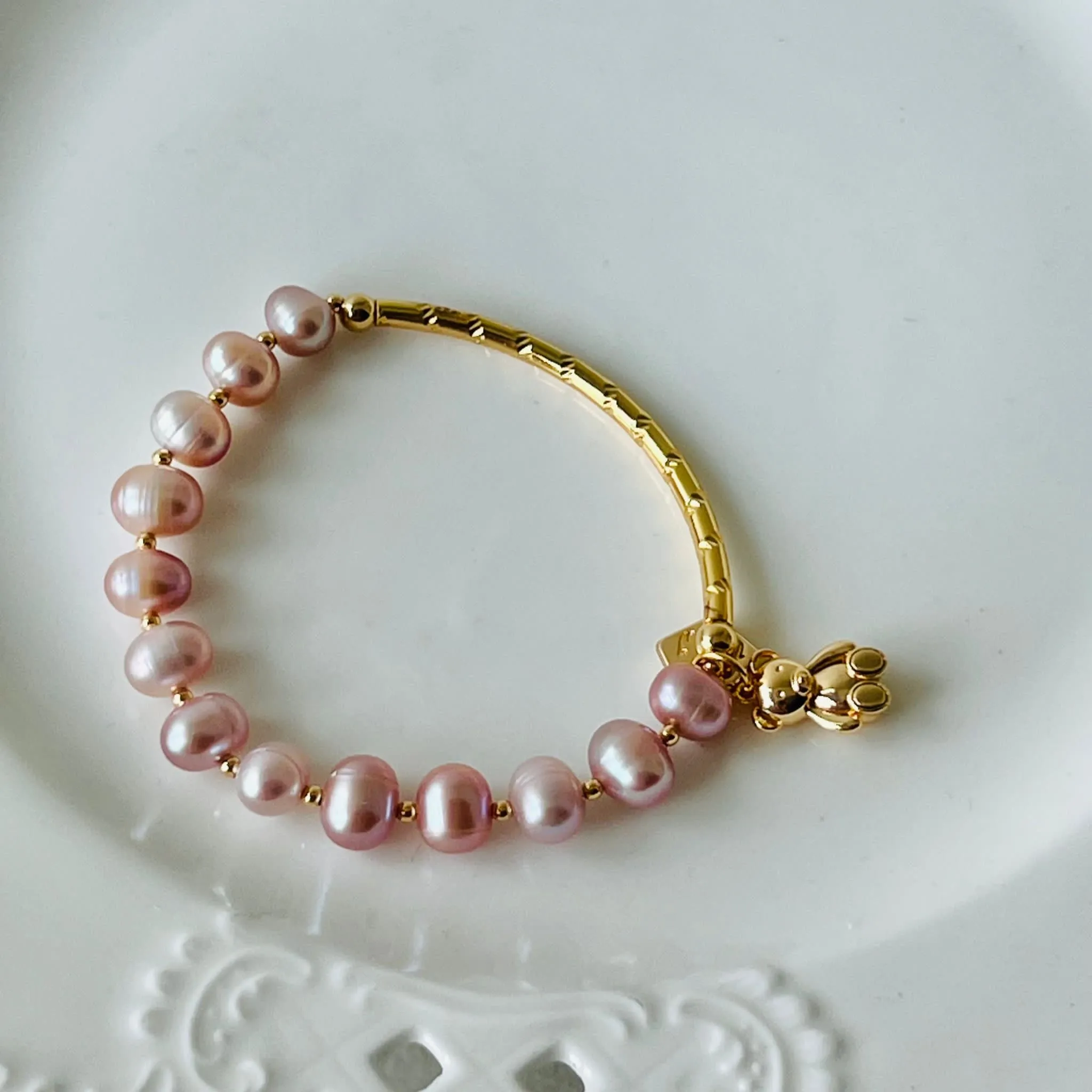 Lilac Pearl Baby Diadem Bracelet