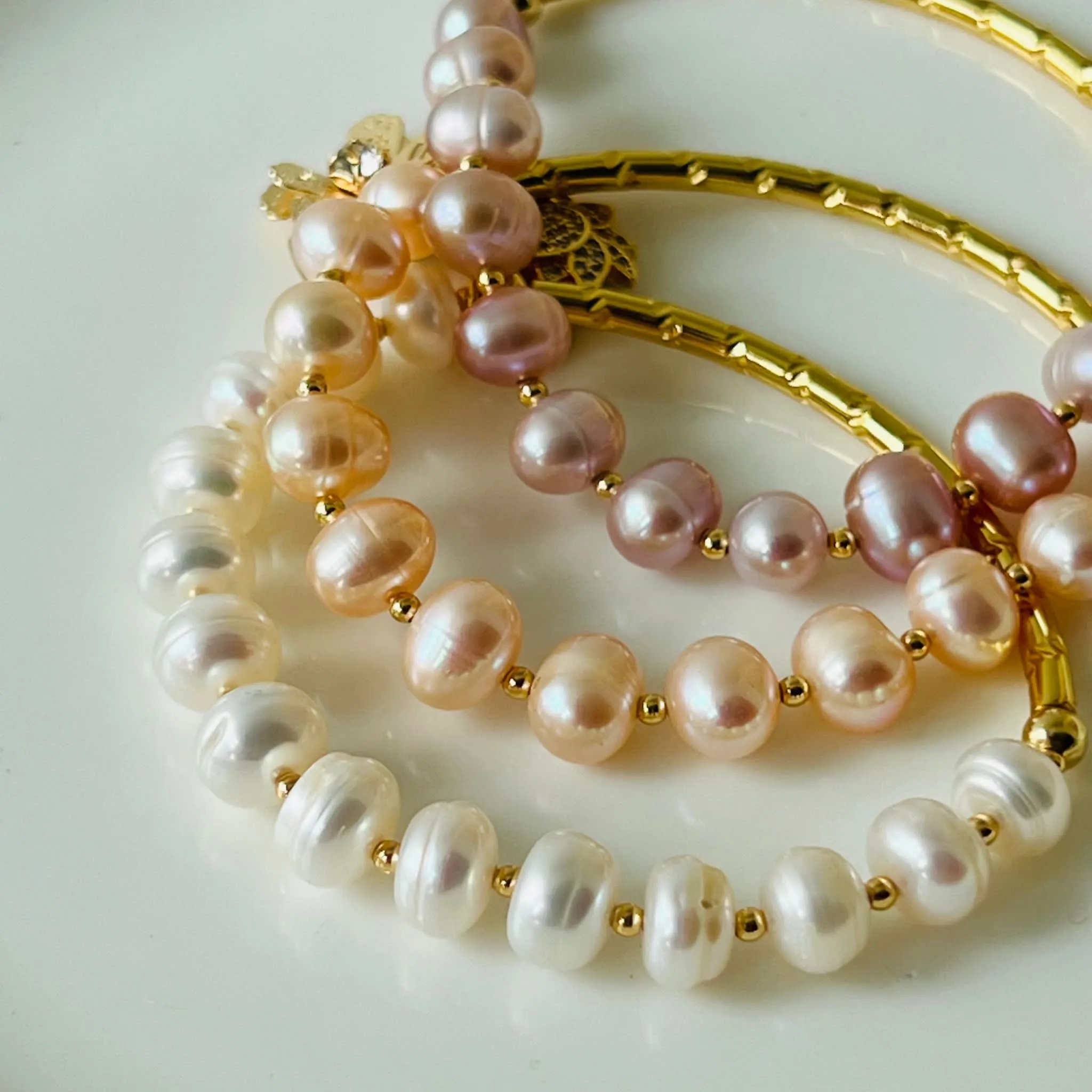 Lilac Pearl Baby Diadem Bracelet