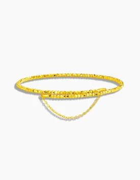 LVC 9IN Helena 999 Gold Bangle