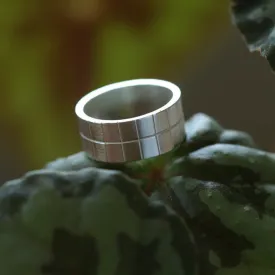 Matte Wide Silver Ring