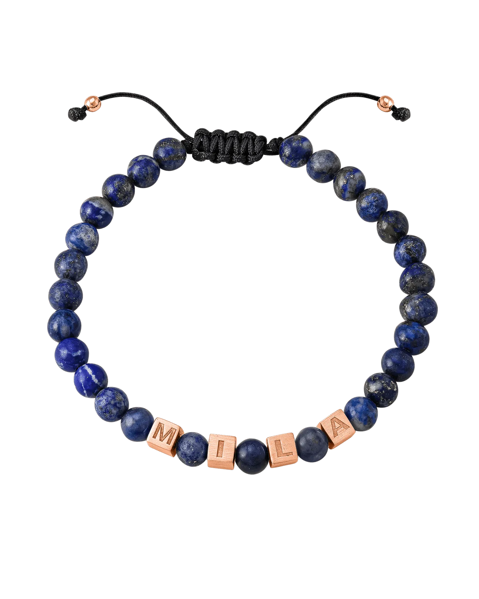 Men’s Alpha Block Bracelet - 18K Rose Vermeil