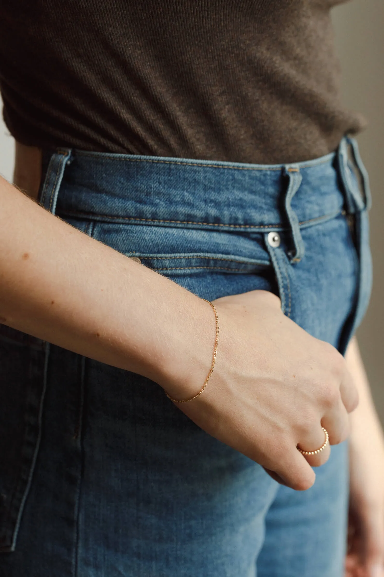 Minimal Cable Chain Bracelet