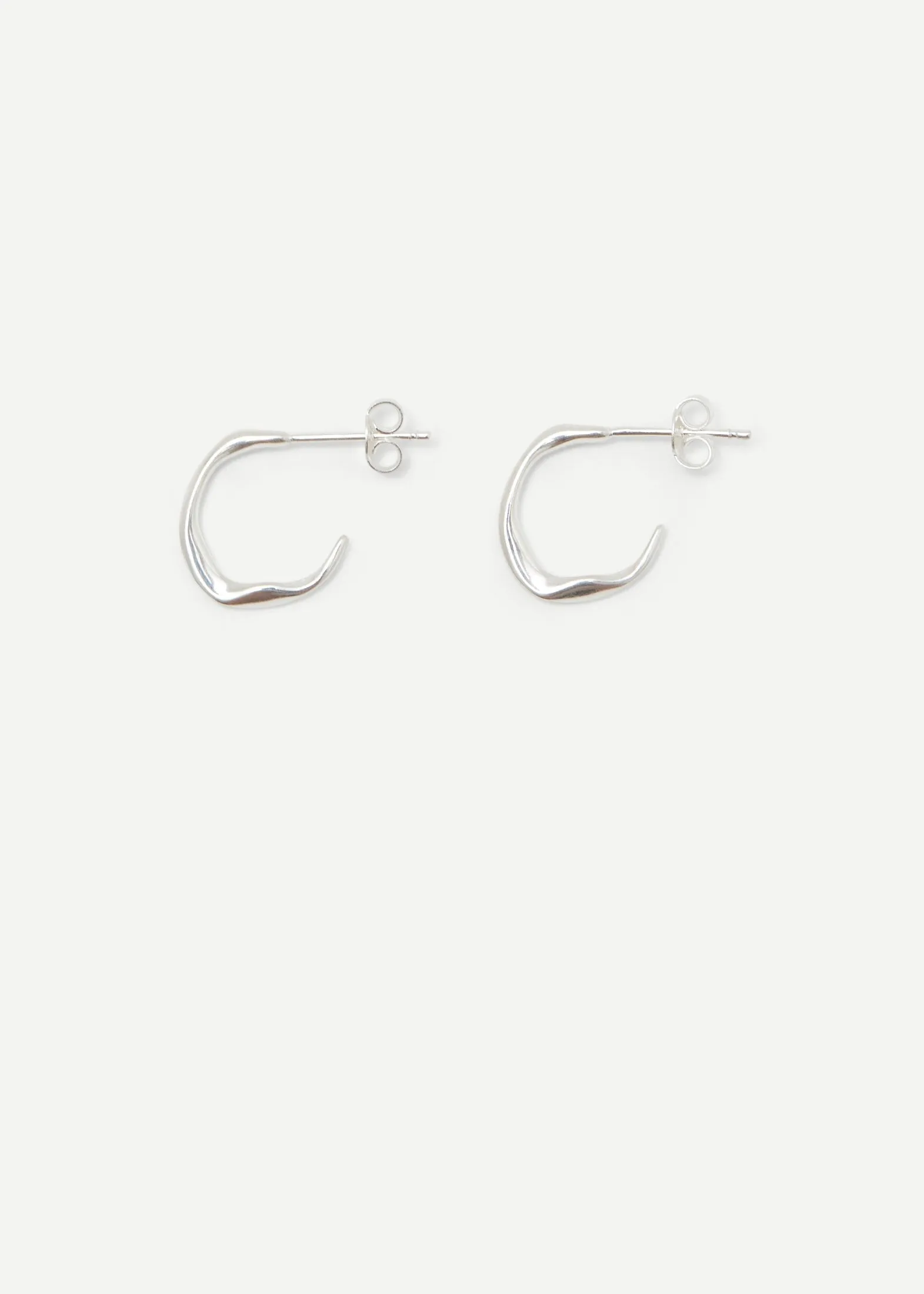 Molded Organic Hoop Earring Midi