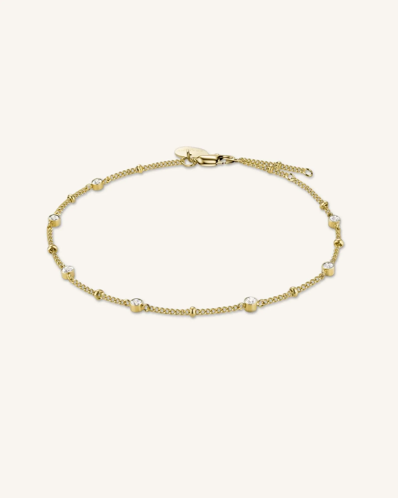 Multi Crystal Bracelet Gold