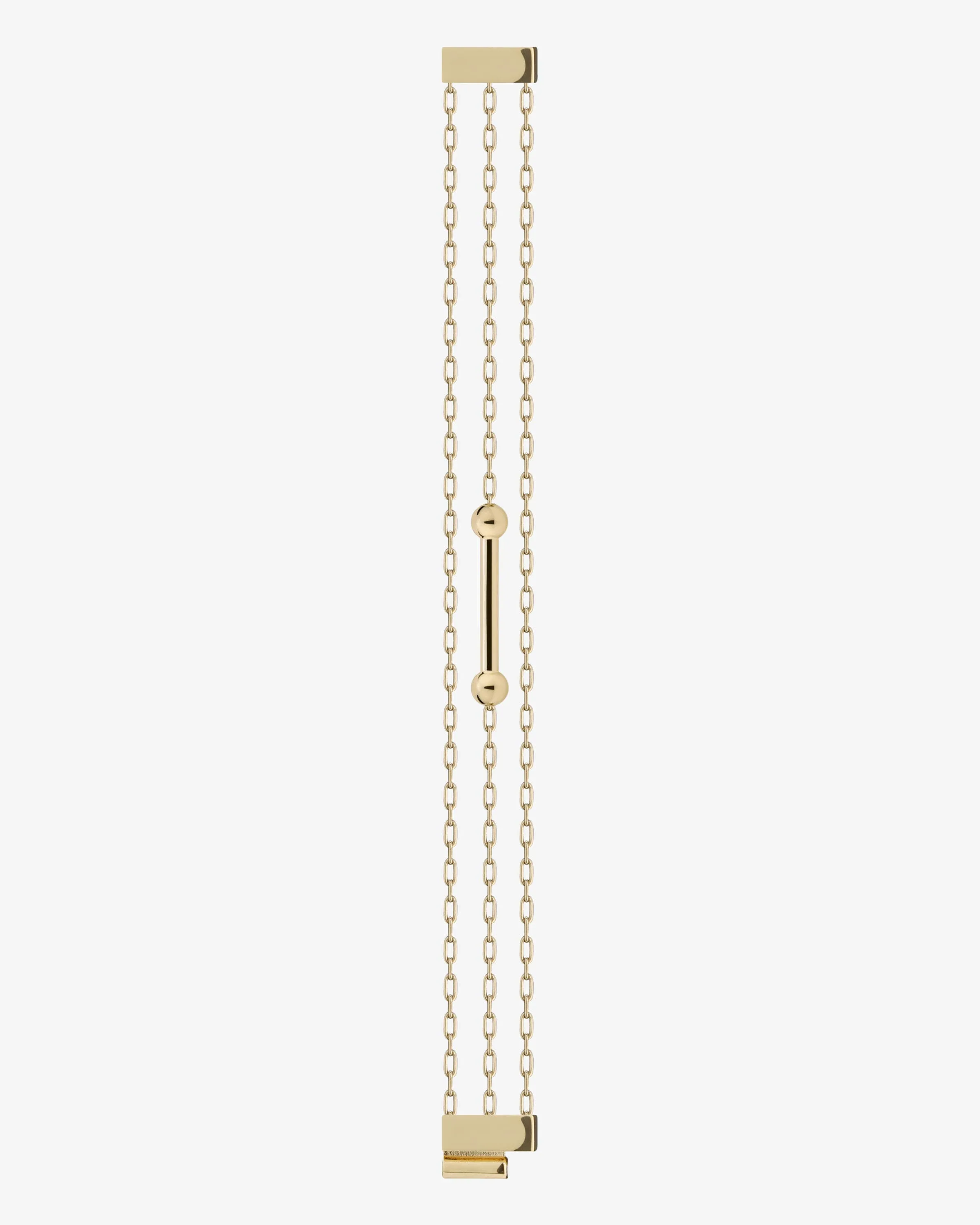 Music Bar Chain Bracelet (Medium) - Gold