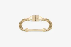 Music Bar Chain Bracelet (Medium) - Gold