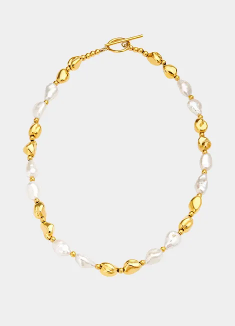 Necklace | Nugget Pearl | 50 gram | 18K Gold Plated