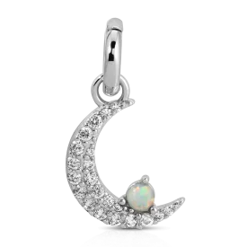 October Opal Birthstone Charm - Moon (Rewards Store)