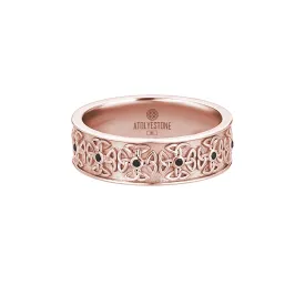 Pave Celtic Band Ring in Gold