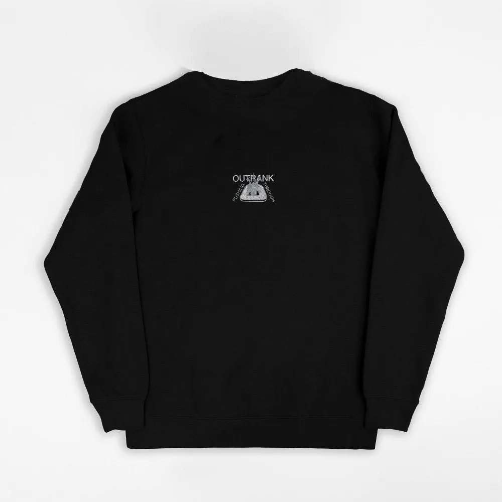 Pushing Through All Oppositions Embroidered Crewneck Fleece