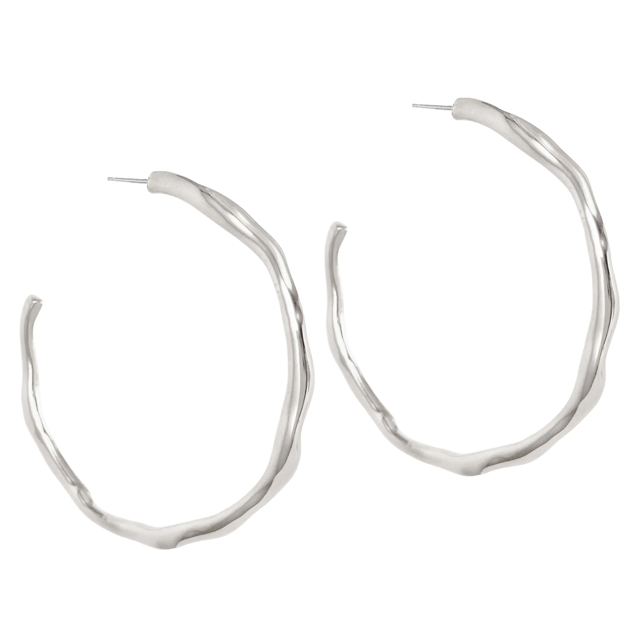 Rio Hoops - X-Large - Silver