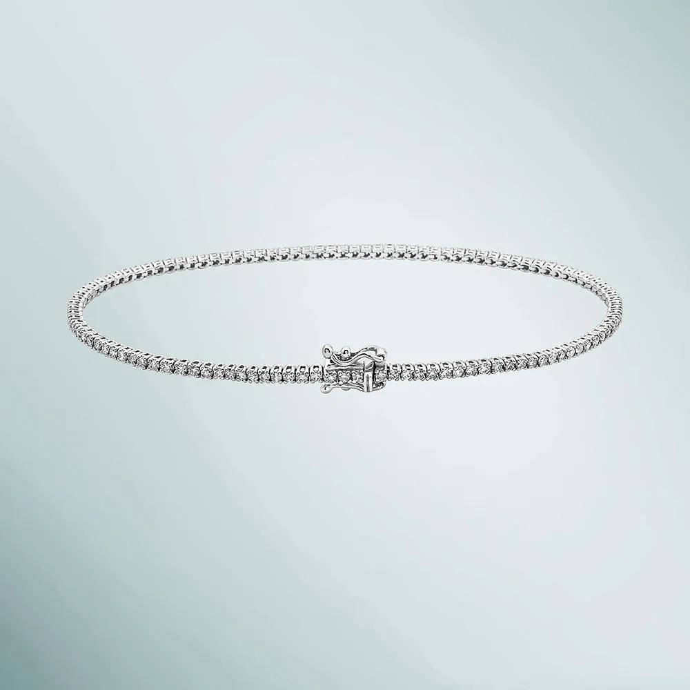 Showroom Collection Diamond Tennis Bracelet (1.00 ct.) 1.5 mm 4-Prongs Setting in 14K Gold