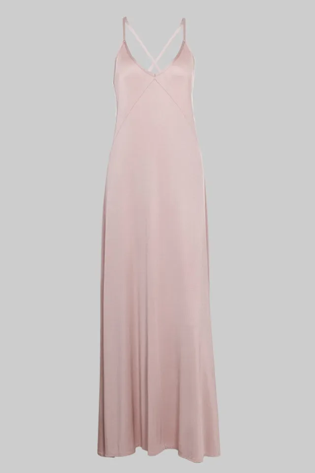 Sienna Dress Maxi - dusty pink