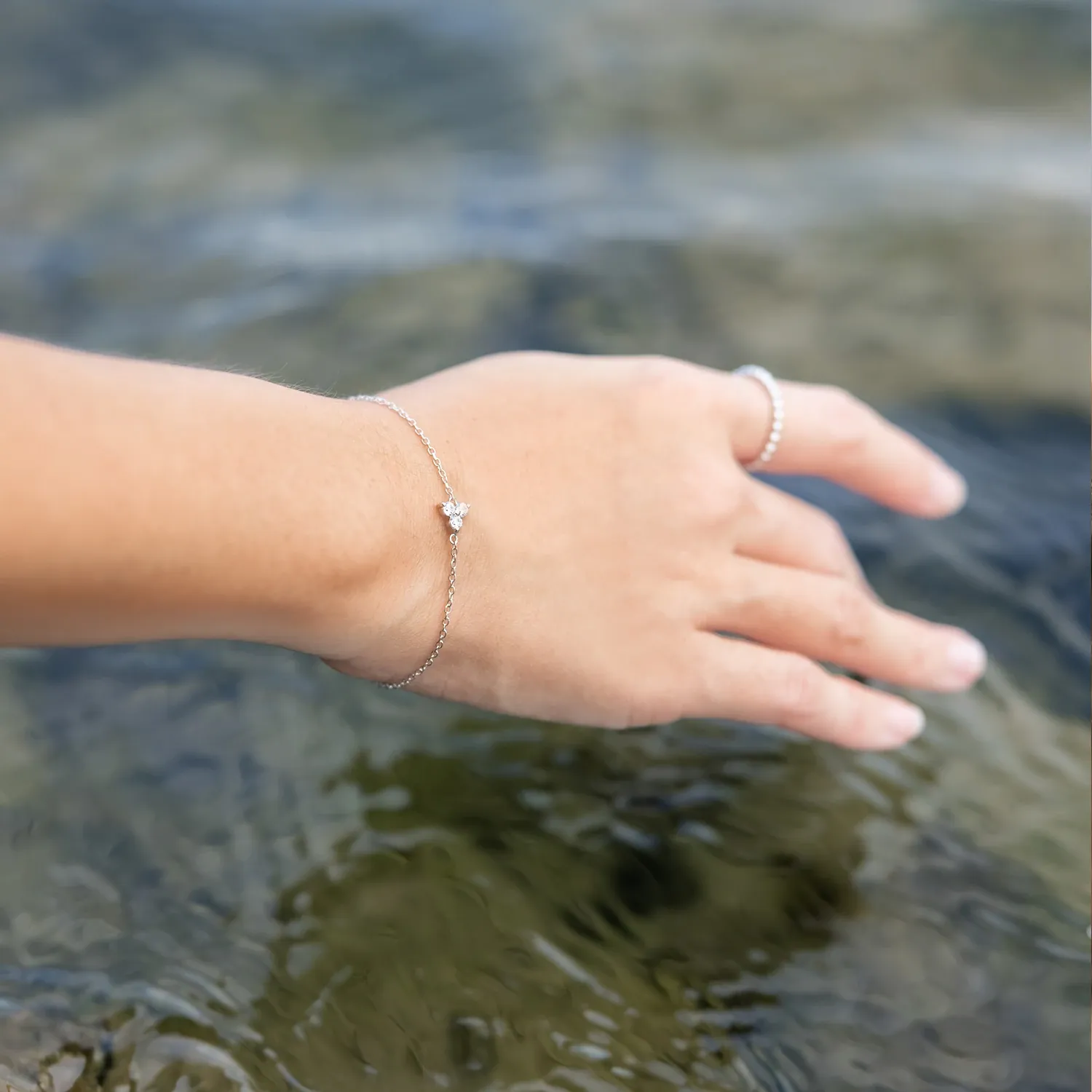 Silver Trinity Bracelet