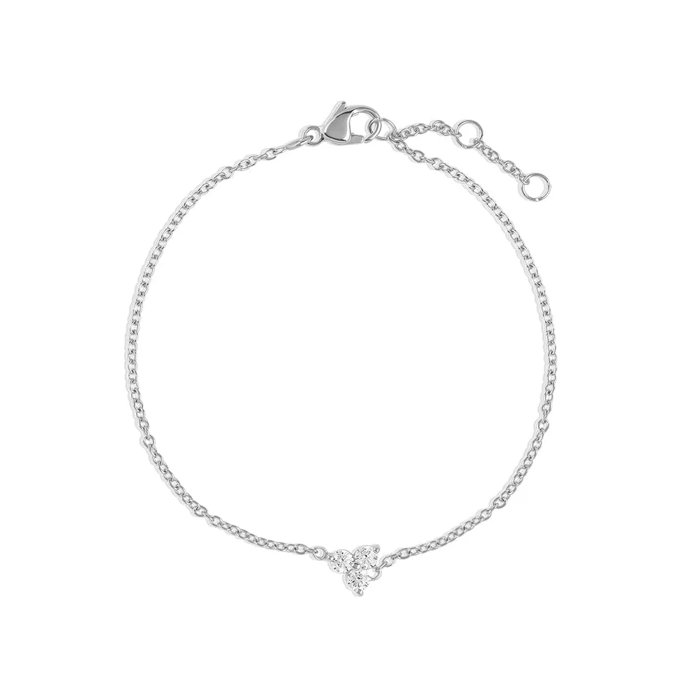 Silver Trinity Bracelet