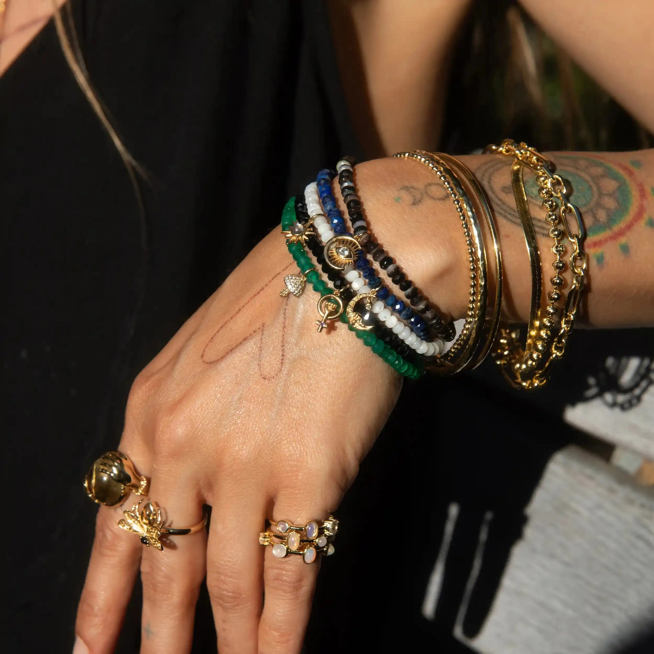 Space Girl Bracelet Stack