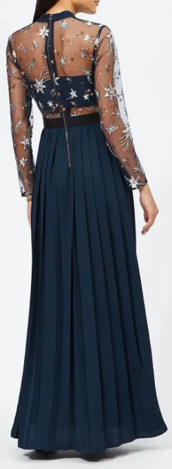 Star Tulle Embellished Gown