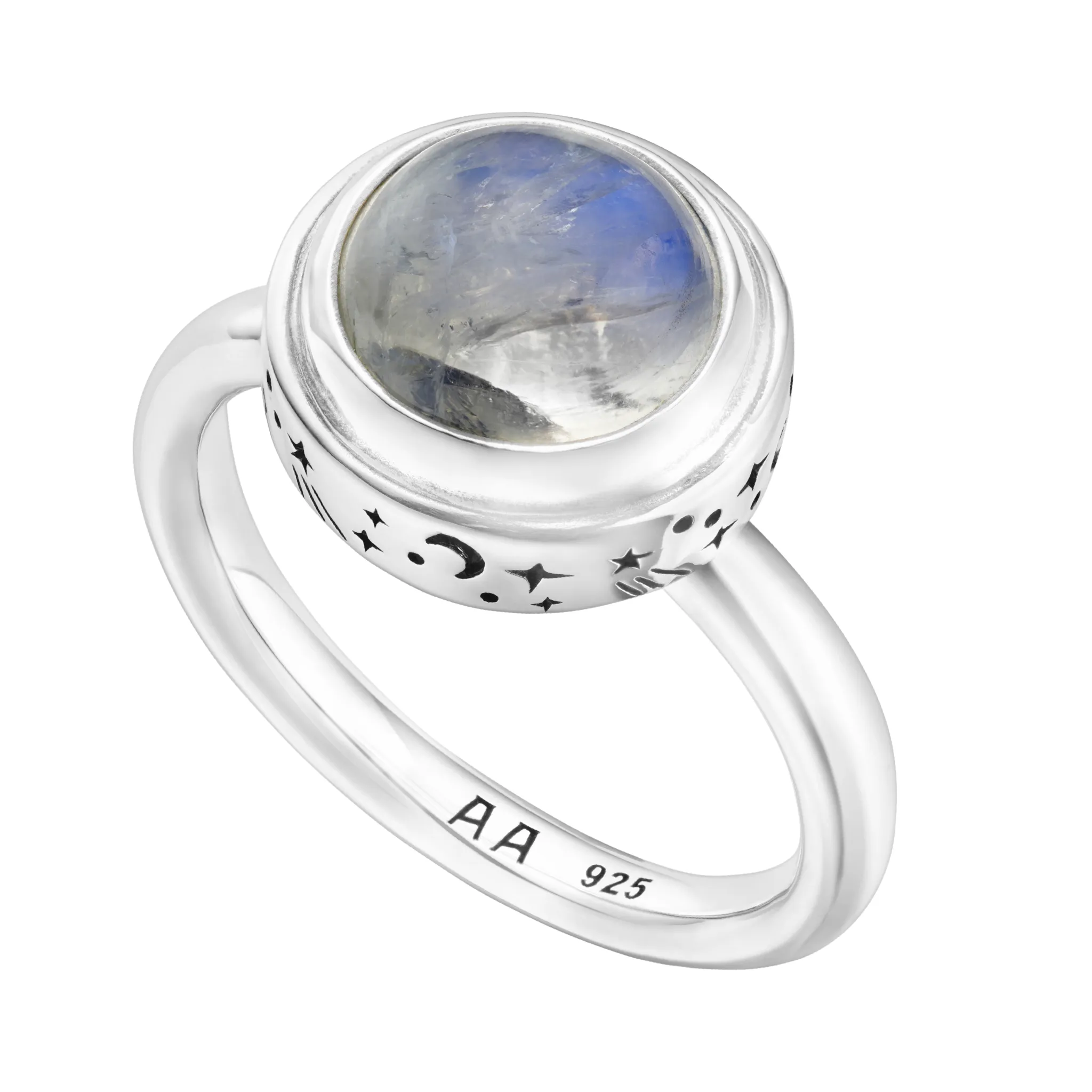 STARRY SKIES - Moonstone & Sterling Silver Ring