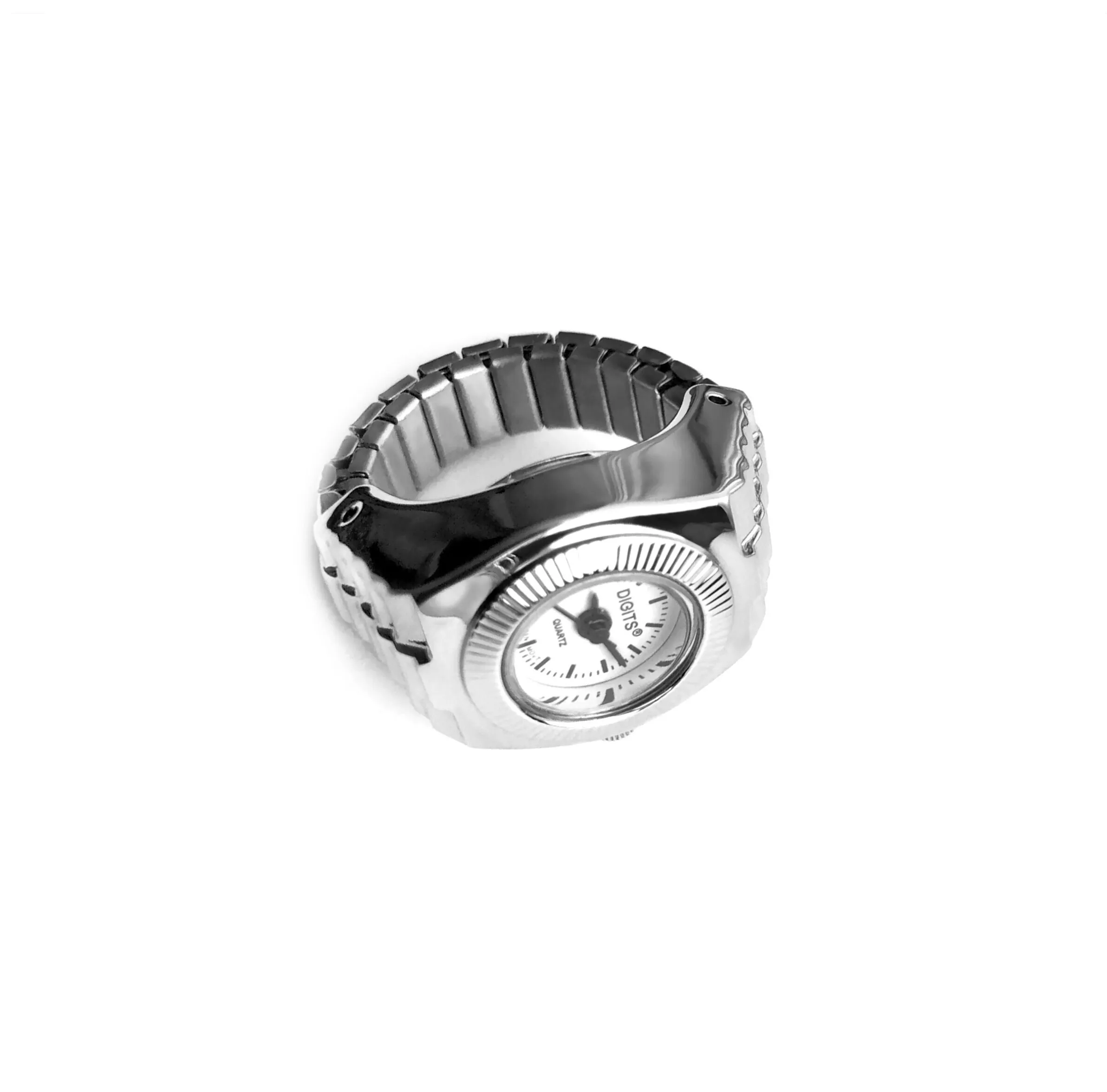 Stellar Sphere Ring Watch in Silver