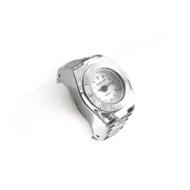 Stellar Sphere Ring Watch in Silver