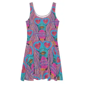 Sunset Sherbert Skater Dress