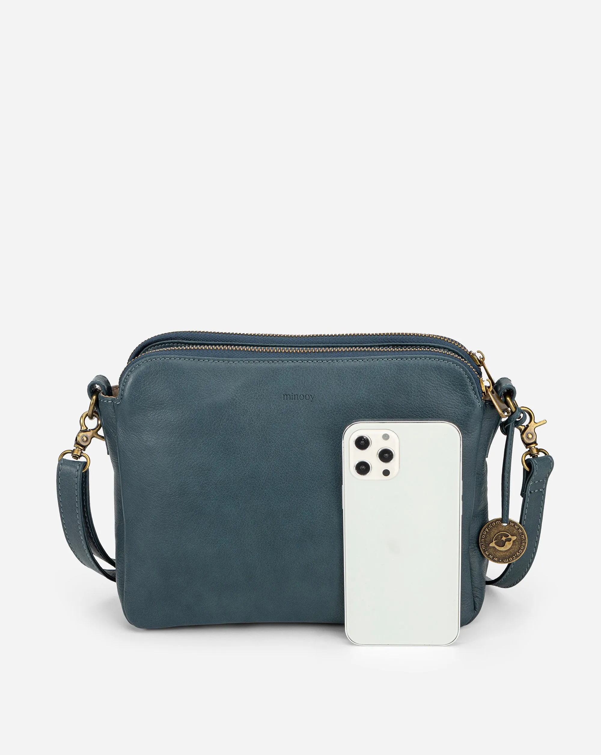 The Bali Three-Layer Leather Crossbody Shoulder & Clutch Bag