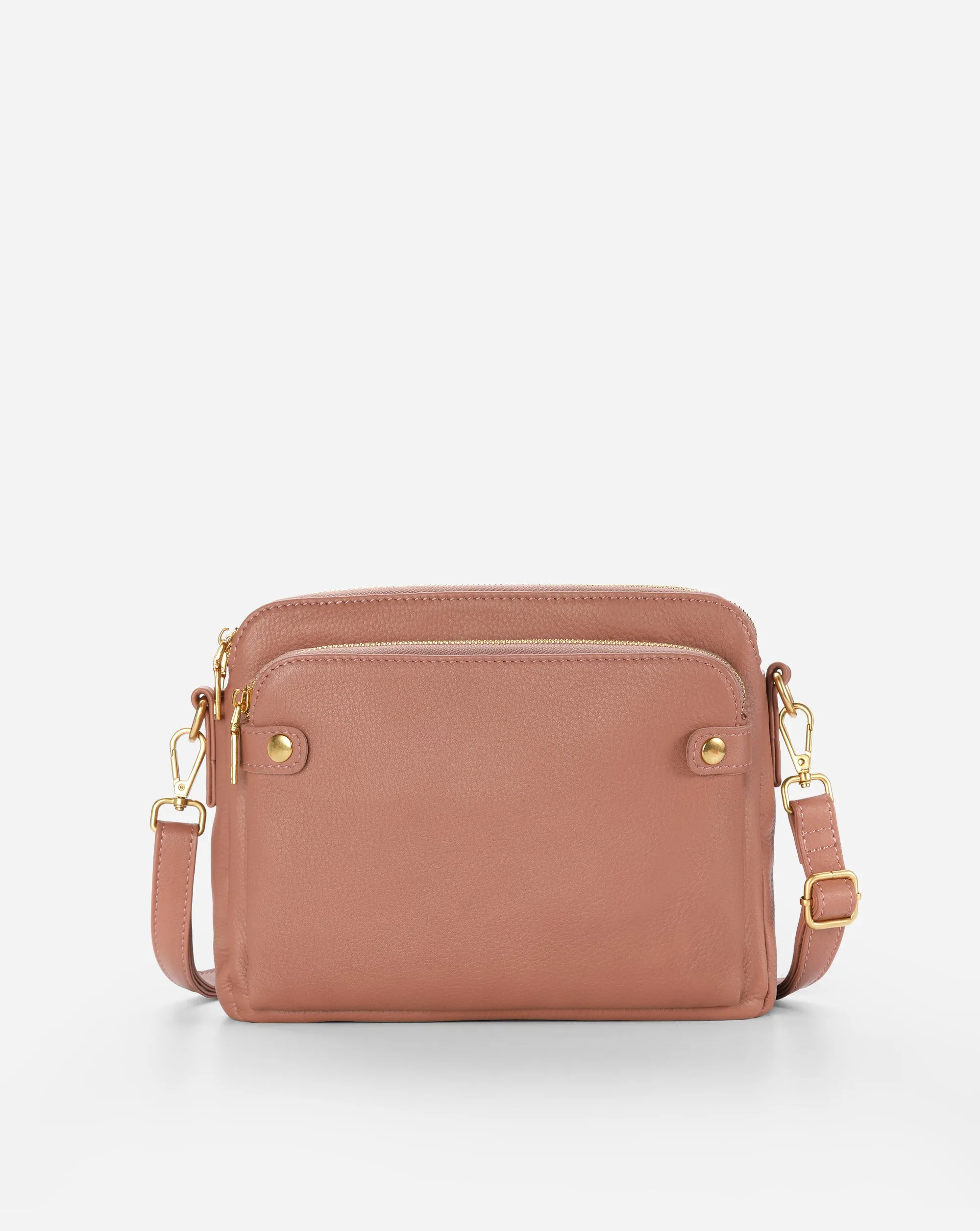 The Bali Three-Layer Leather Crossbody Shoulder & Clutch Bag