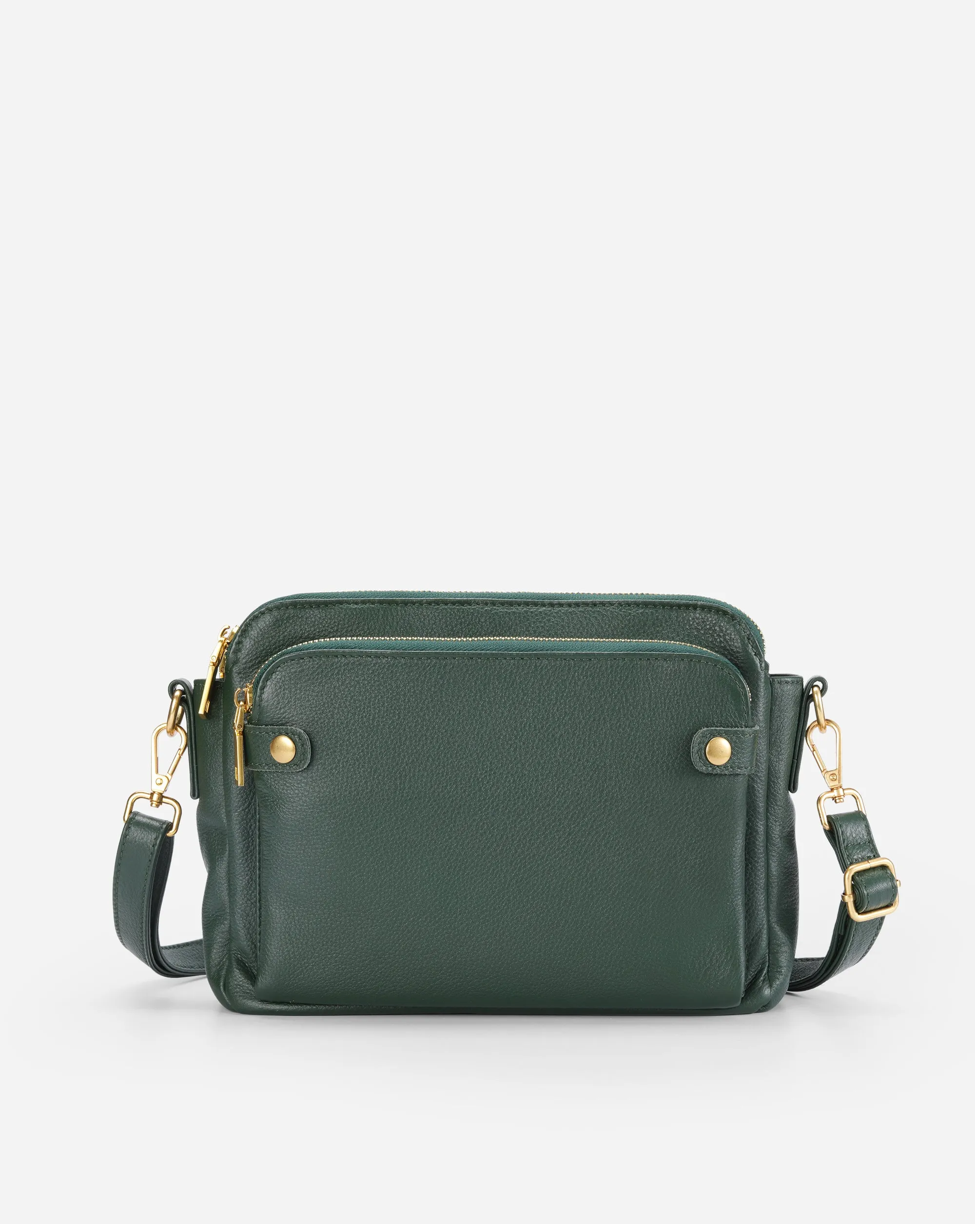 The Bali Three-Layer Leather Crossbody Shoulder & Clutch Bag