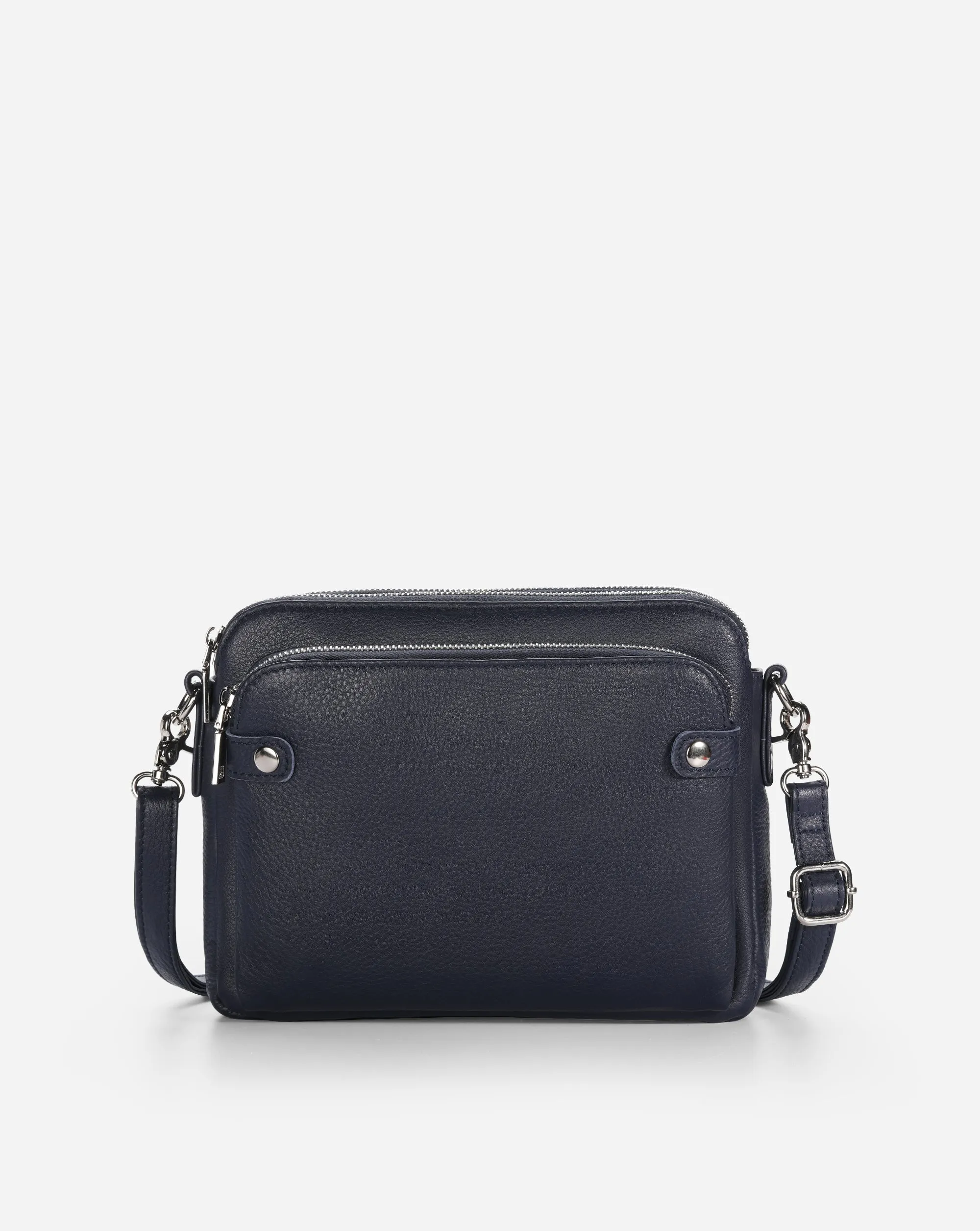 The Bali Three-Layer Leather Crossbody Shoulder & Clutch Bag