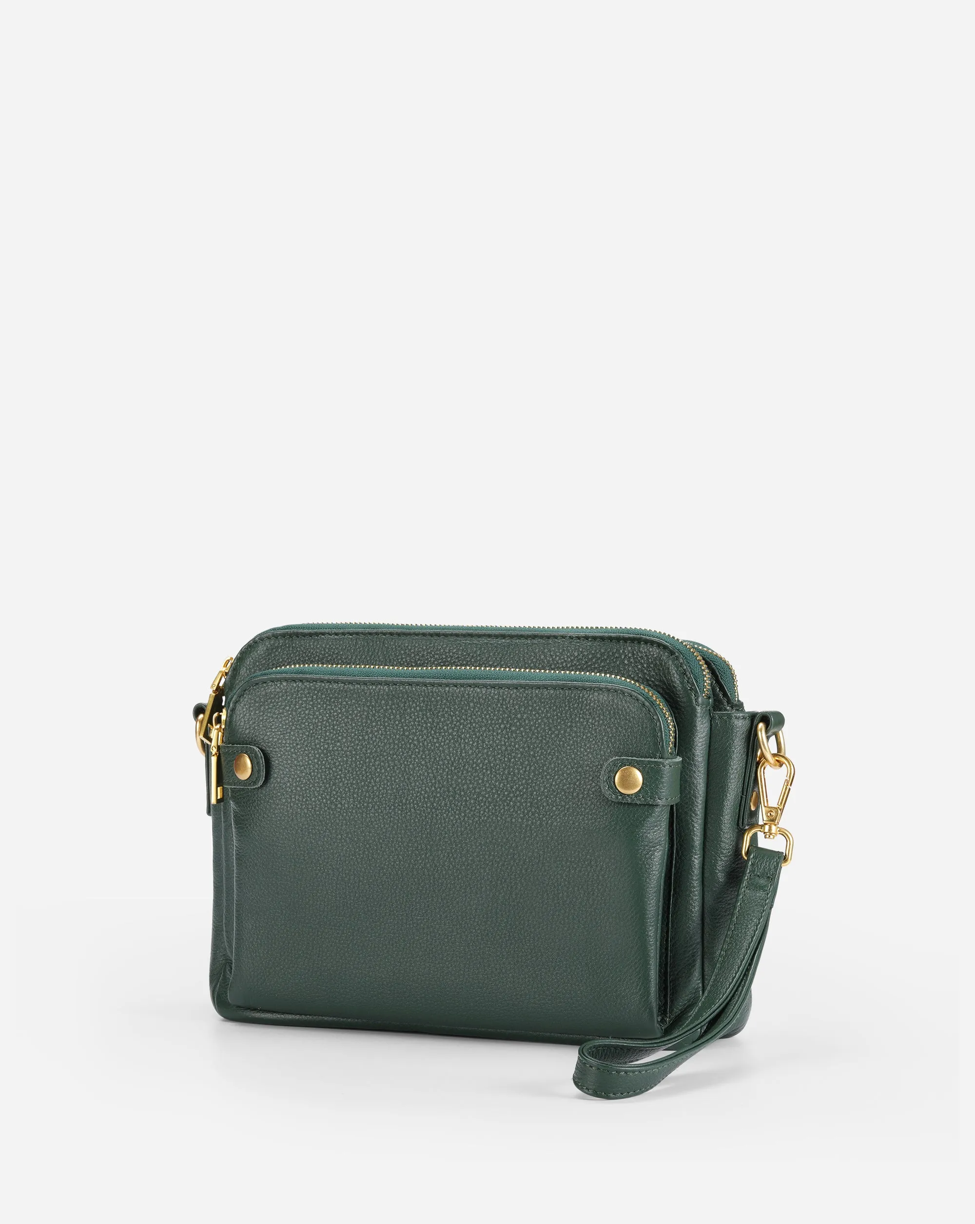 The Bali Three-Layer Leather Crossbody Shoulder & Clutch Bag