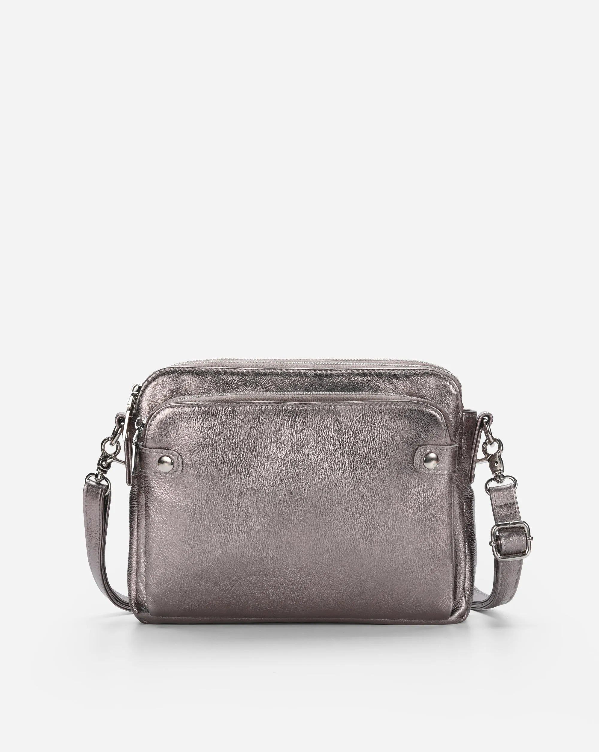 The Bali Three-Layer Leather Crossbody Shoulder & Clutch Bag