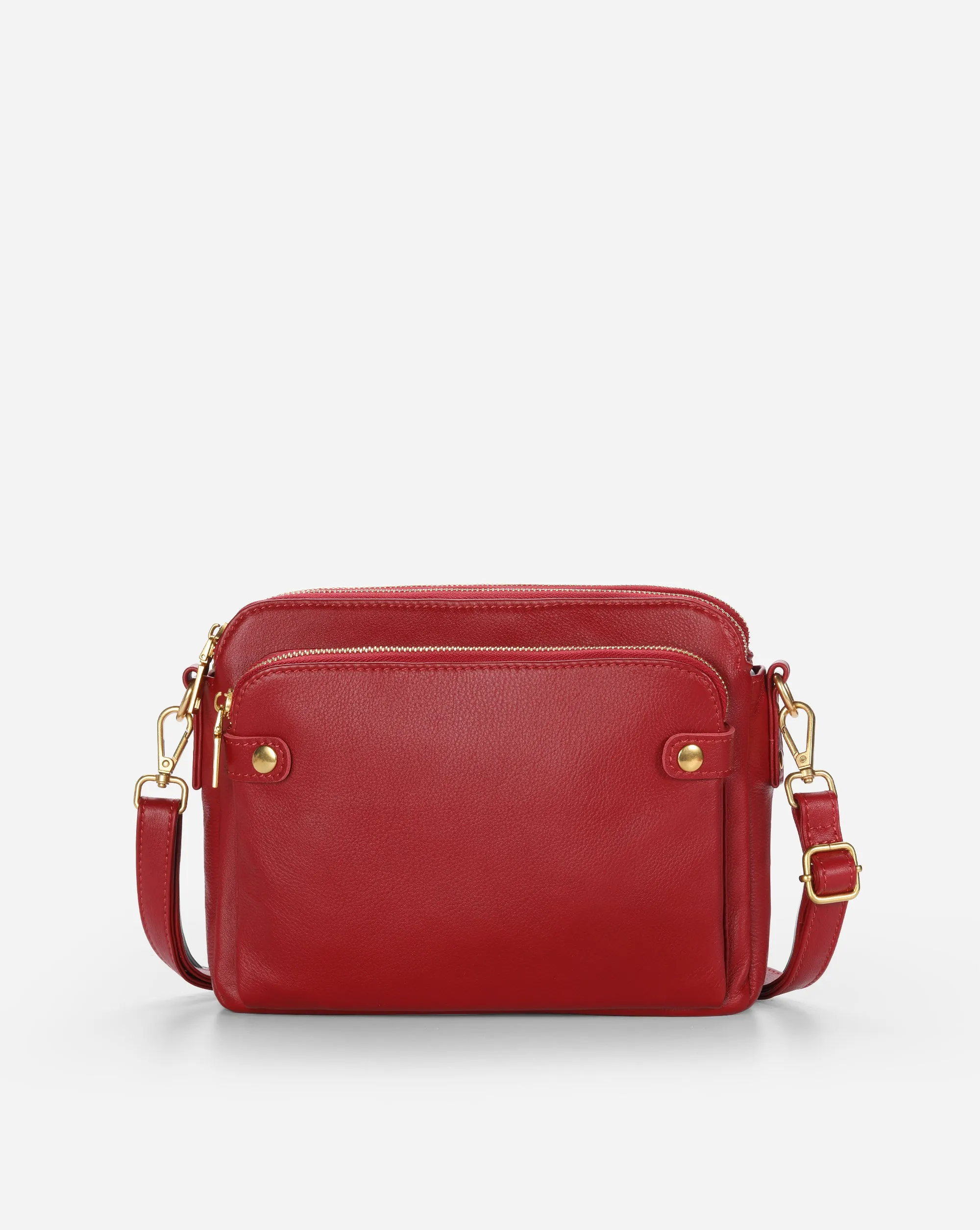 The Bali Three-Layer Leather Crossbody Shoulder & Clutch Bag