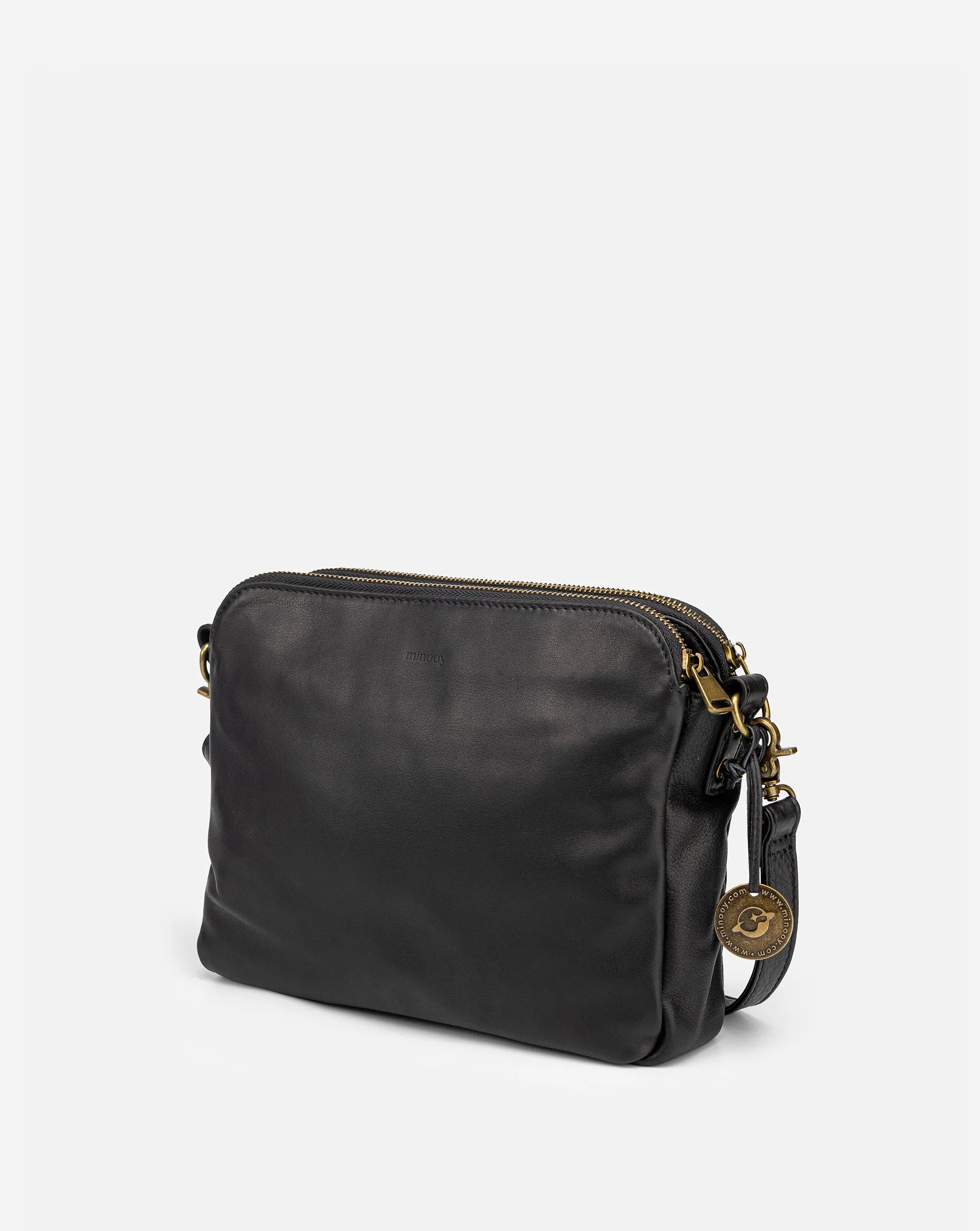 The Bali Three-Layer Leather Crossbody Shoulder & Clutch Bag